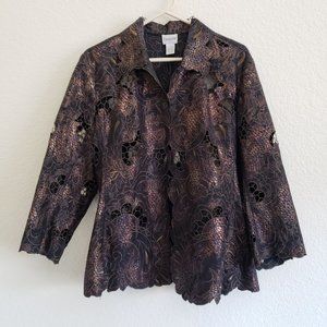 Chico's Bronze Lace Jacket